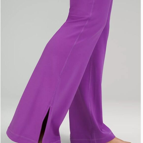 Groove Nulu Super-High-Rise Flared Pant Size 6 Purple New‎ With Tags - Picture 3 of 7